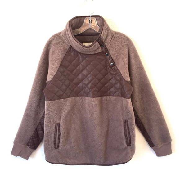 Abercrombie and Fitch Asymetrical Snap Fleece M - Picture 3 of 7